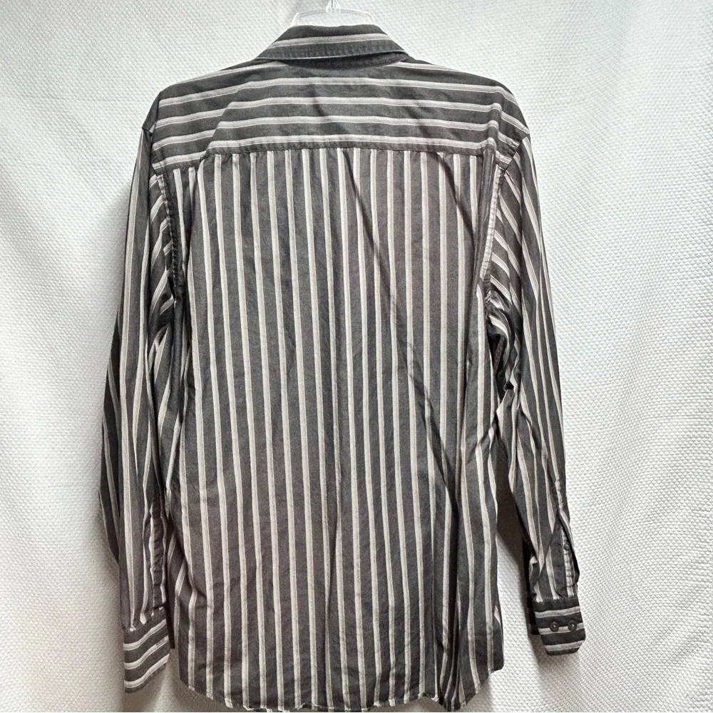 Banana Republic Gray Casual Button Down‎ Shirt Large